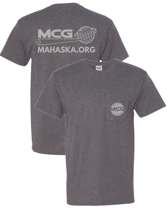 4015 - Pocket T-shirt (Tall) - Charcoal