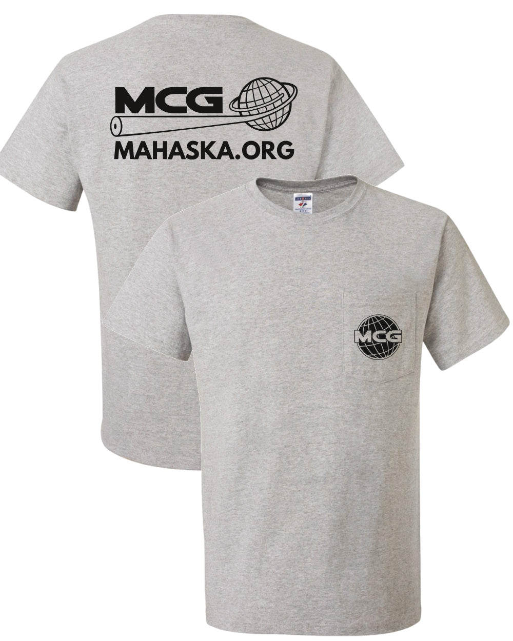 4016 - Pocket T-shirt (Tall) - Light Gray