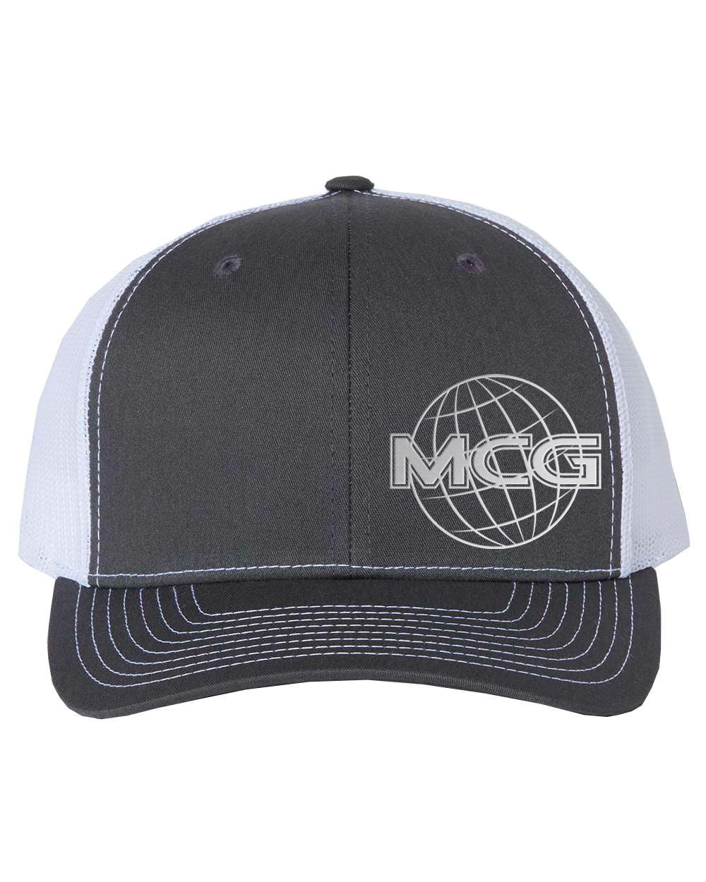6001 - Snapback Truck Hat - Charcoal/White