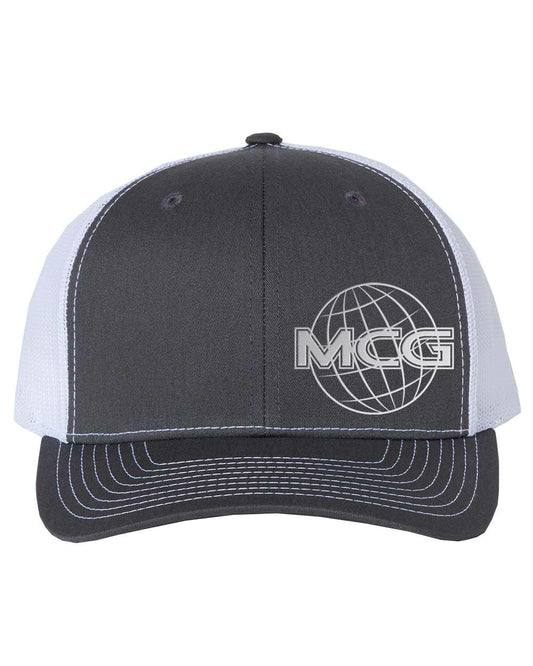 6001 - Snapback Truck Hat - Charcoal/White