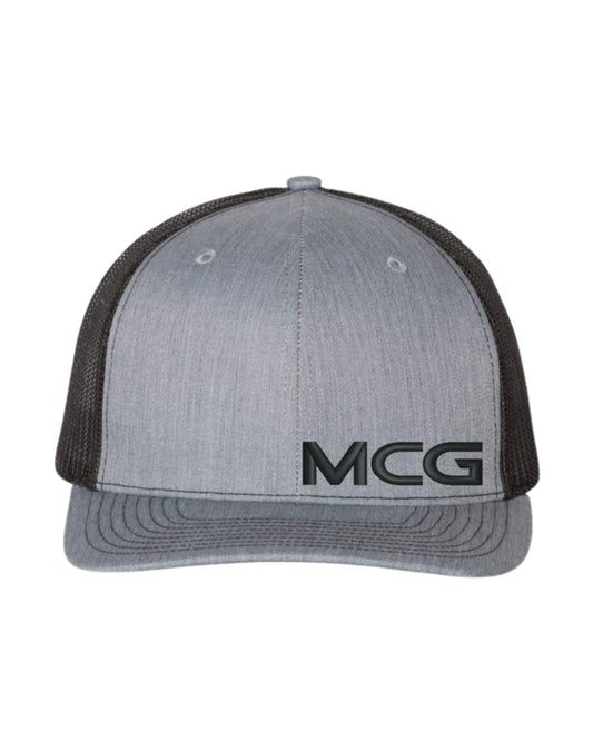 6005 - Richardson Snapback Trucket Hat - Heather Grey/Black