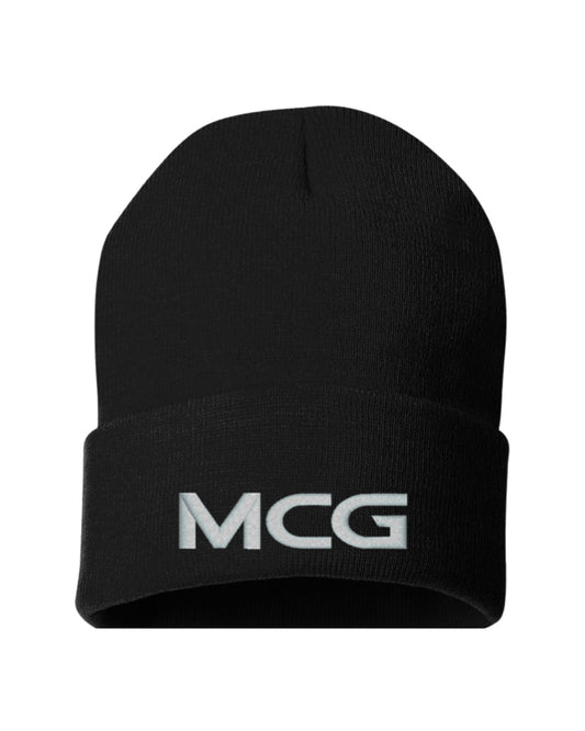 6006 - Solid Cuff Beanie Black